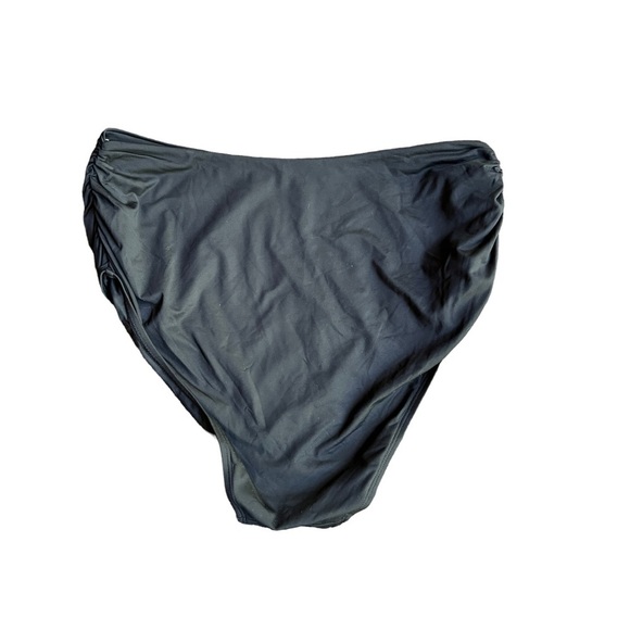 NEW Anne Cole Black Convertible High Waist Shirred Swim Bottom Ruched Size 20W - Picture 3 of 8